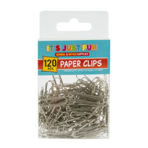 120pc Paper Clips- 1.2"- Silver