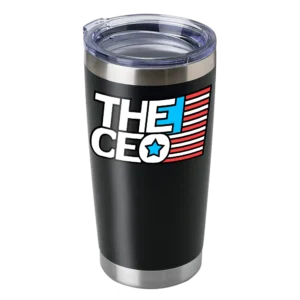 American Flag The CEO 20oz Insulated Vacuum Sealed Tumbler