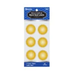 Gold Foil 2" Notary/Certificate Seal Label (42/Pack)