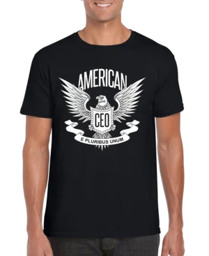 American CEO Patriotic Eagle Men's T-shirt