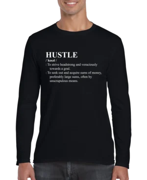 HUSTLE Definition Men's Long Sleeve Shirt