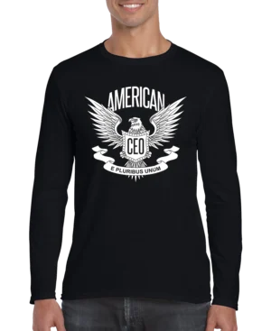 American CEO Patriotic Eagle Men's Long Sleeve Shirt