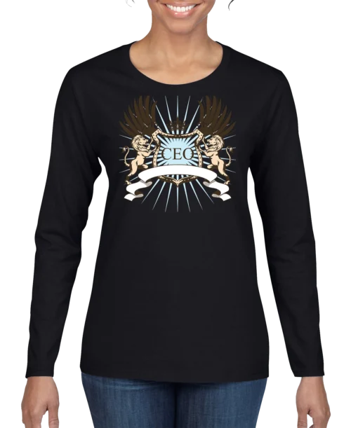 CEO Lion Crest Women's Long Sleeve Shirt