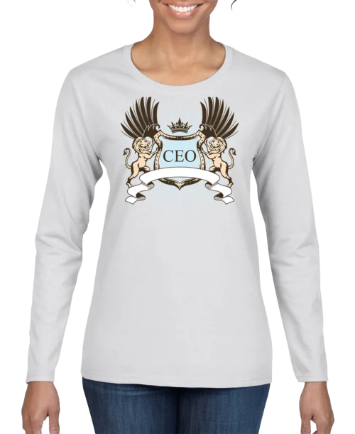 CEO Lion Crest Women's Long Sleeve Shirt