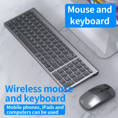 High quality 2.4G Bluetooth wireless rechargeable mouse keyboard combos