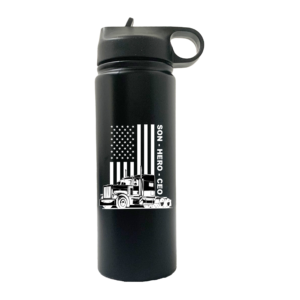 USA Trucker, Son, Hero, CEO 20oz Sport Water Bottle