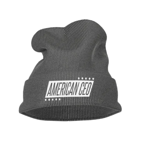 Ten Star American CEO Embroidered Beanie Hat