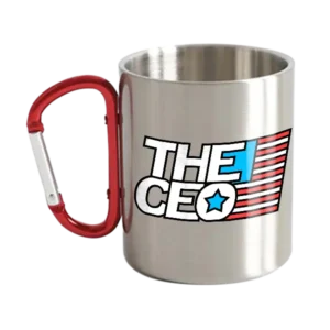 American Flag The CEO Carabiner Mug 12oz