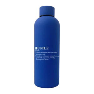 HUSTLE Definition 17oz Rubber Bottle