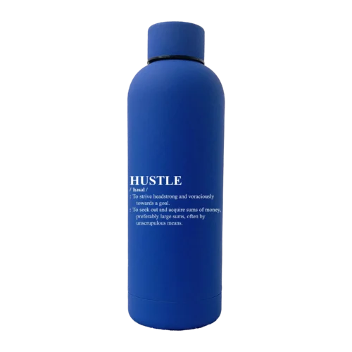 HUSTLE Definition 17oz Rubber Bottle