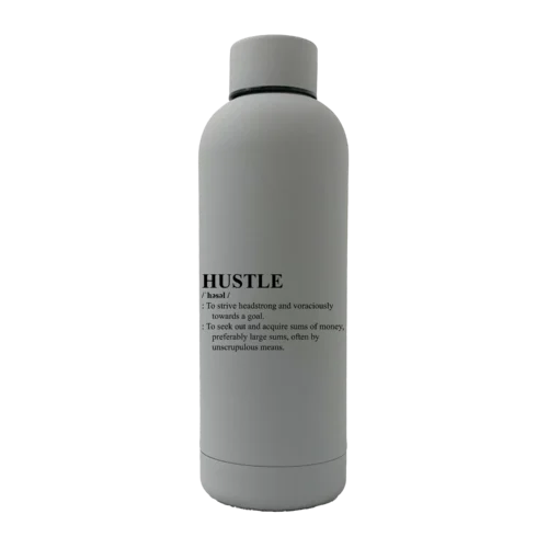 HUSTLE Definition 17oz Rubber Bottle