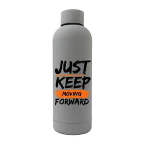 Just Keep Moving Forward 17oz Rubber Bottle