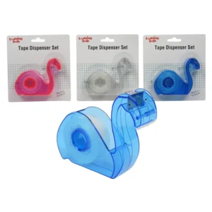 Plastic Tape Dispenser Set - Random Color