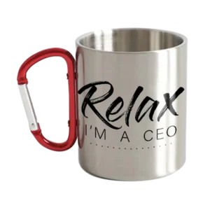 Relax Im A CEO 12oz Carabiner Mug