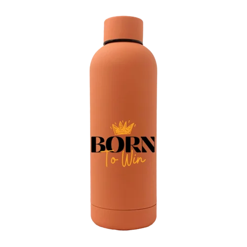 Born To Win 17oz Rubber Bottle