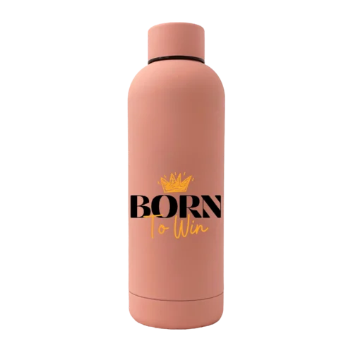 Born To Win 17oz Rubber Bottle