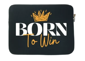 Born To Win Water Resistant Laptop Sleeve With Side Pocket – 15 Inch