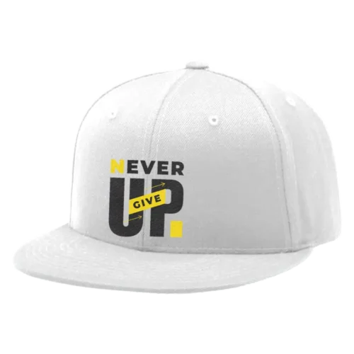 Never Give Up Embroidered Hat