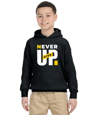 Never Give Up Unisex Youth Hoodie