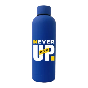 Never Give Up 17oz Rubber Bottle