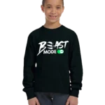 Beast Mode On Unisex Youth Long Sleeve Shirt