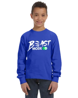 Beast Mode On Unisex Youth Long Sleeve Shirt