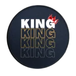 King Crown Premium Round Mouse Pad With Stitched Edges