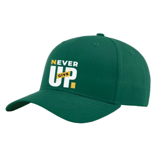 Never Give Up Embroidered Hat