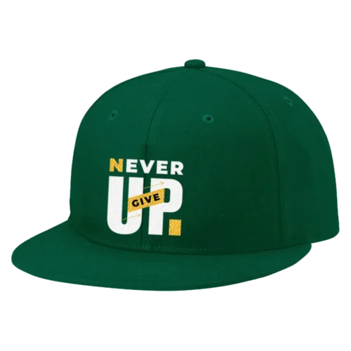 Never Give Up Embroidered Hat