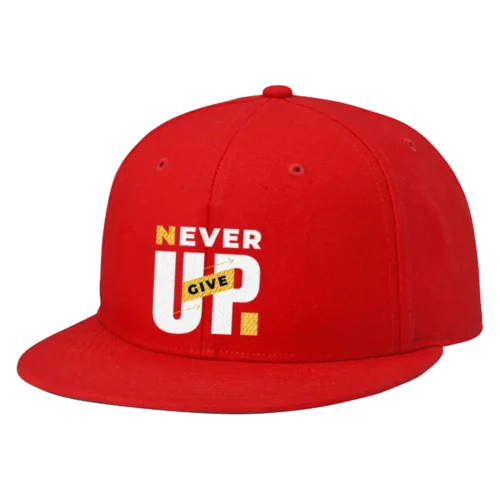 Never Give Up Embroidered Hat