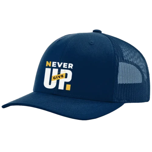 Never Give Up Embroidered Hat