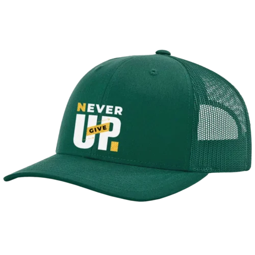 Never Give Up Embroidered Hat