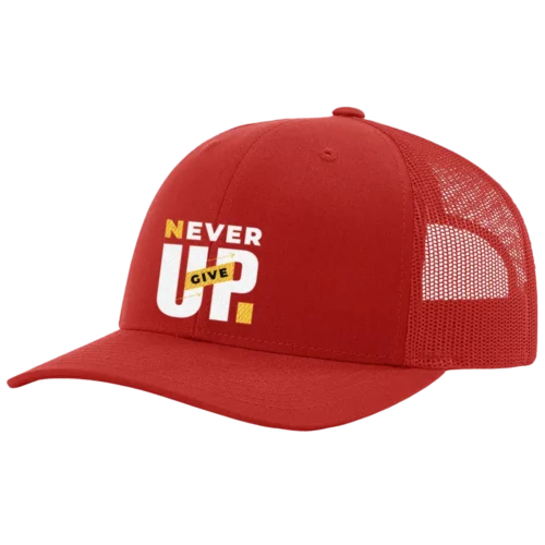 Never Give Up Embroidered Hat