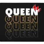 Queen Crown Premium Rectangle Mouse Pad With Stitched Edges