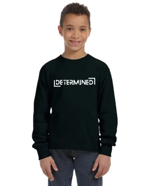 Determined Unisex Youth Long Sleeve Shirt