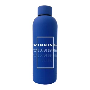 Winning 17oz Stainless Rubberized Water Bottle